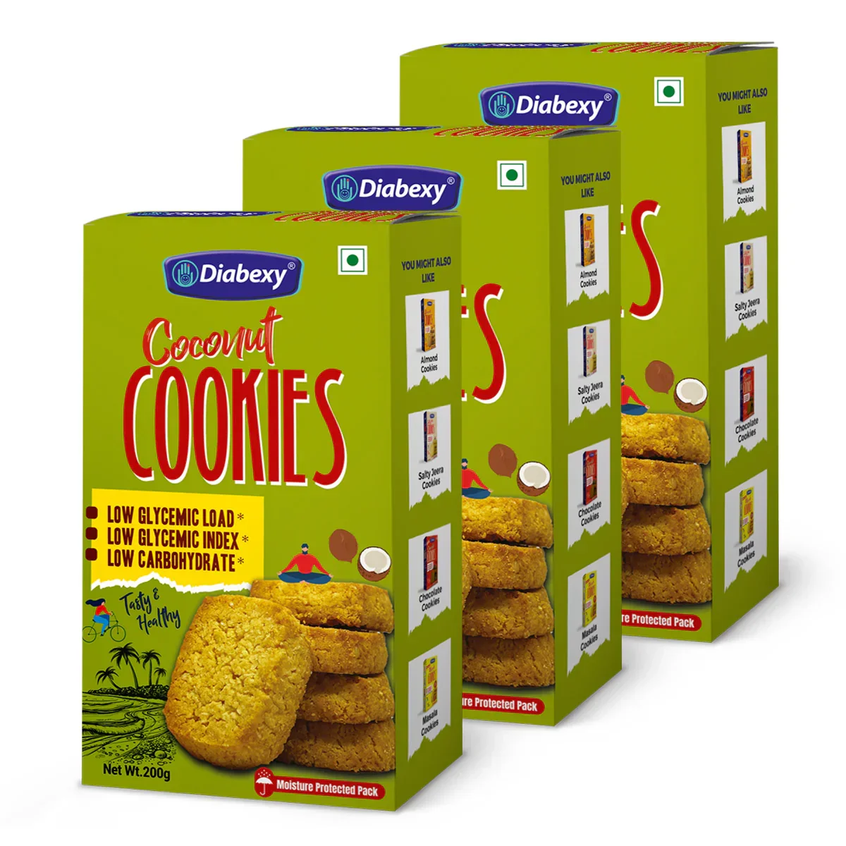 Diabexy Coconut Cookies - 200g - Image 6