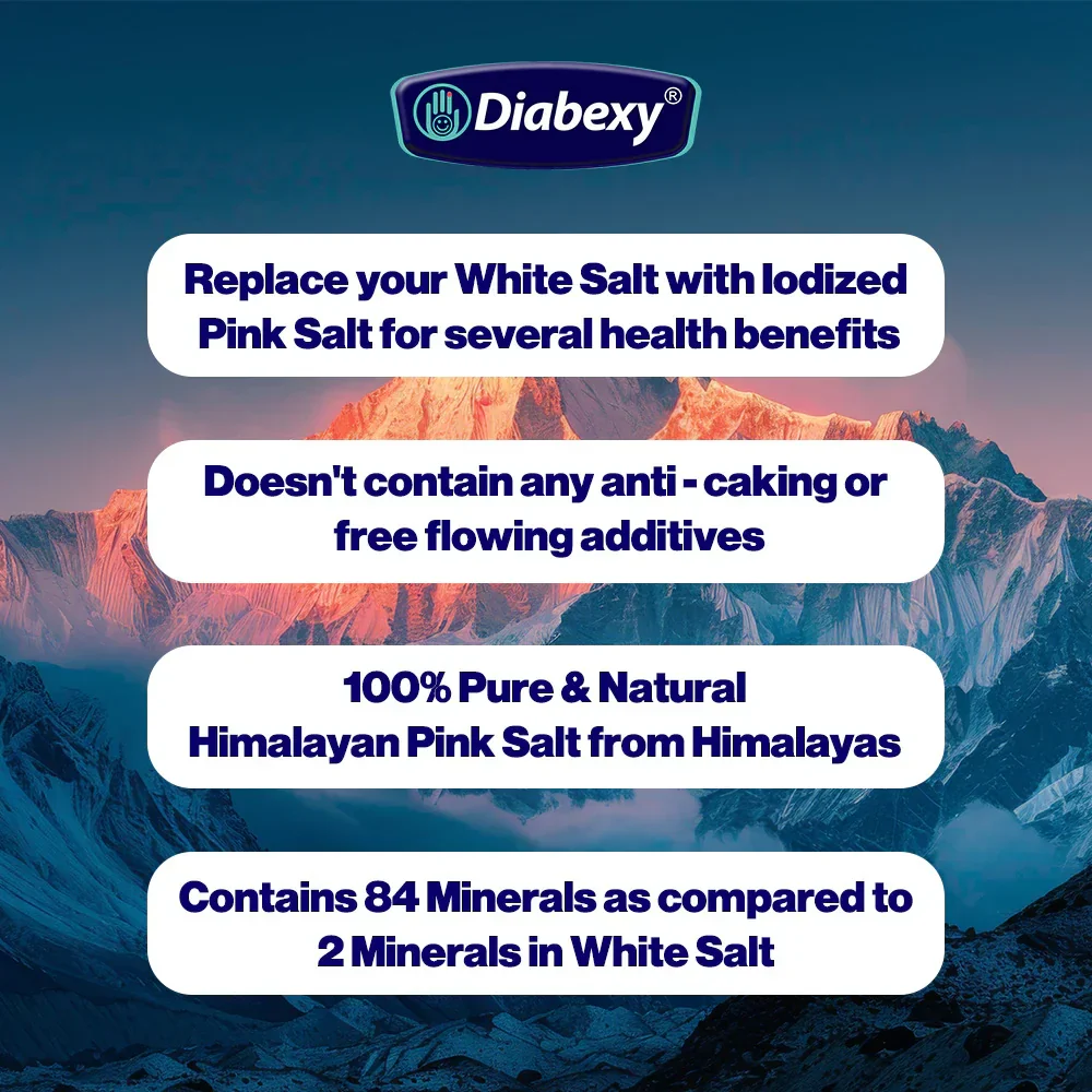 Diabexy Iodized Himalayan Pink Salt - 1 kg - Image 5