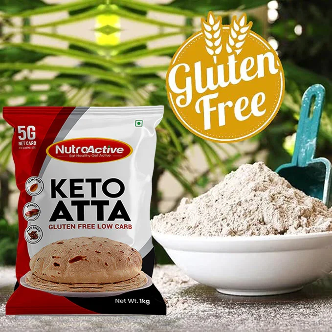 NutroActive Keto Atta Gluten Free Ultra Low Carb Flour - 1kg - Image 5
